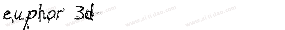 euphor 3d字体转换